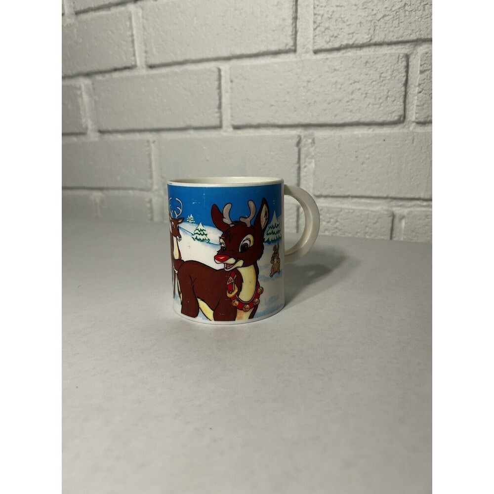 Vintage Rudolph 1989 Blinky Mug (light Not Working)